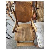 Wooden High Chair With Swing Tray