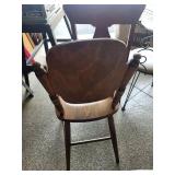 Wooden High Chair With Swing Tray