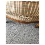 Pair of Upholstered Wood Side Chairs