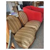 Pair of Upholstered Wood Side Chairs