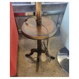 Traditional Double-Socket Floor Lamp With Table Shelves