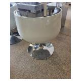 Modern Swivel Accent Chair With Chrome Base