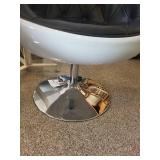 Modern Swivel Accent Chair With Chrome Base