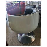Modern Swivel Barrel Lounge Chair