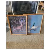 Framed Wildlife Print Pair Mixed Lot