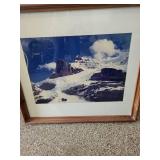 Framed Mountain Landscape Print