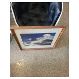 Framed Mountain Landscape Print