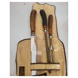 Sheffield England Firth Stainless Flatware Set in Wooden Chest Mixed Lot
