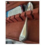 Sheffield England Firth Stainless Flatware Set in Wooden Chest Mixed Lot
