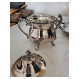 Ornate Silver-Plated 5-Piece Tea Service Set