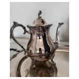 Ornate Silver-Plated 5-Piece Tea Service Set
