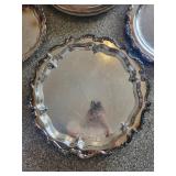 Mixed Lot: Silver Decorative Trays (Lot of 4)