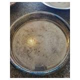 Towle 9480 Heated Serving Tray & 3 Silver Trays (Lot of 4)