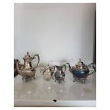 1847 Rogers Bros Silver-Plated Tea Service (Lot of 4)