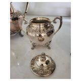1847 Rogers Bros Silver-Plated Tea Service (Lot of 4)
