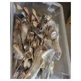 Mixed Lot Silver Tone Flatware in Storage Tote