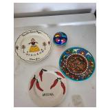 Hand-Painted Ceramic Plate Mixed Lot