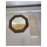 Egyptian Wall Plaque & Octagonal Mirror Mixed Lot
