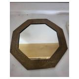 Egyptian Wall Plaque & Octagonal Mirror Mixed Lot