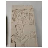 Egyptian Wall Plaque & Octagonal Mirror Mixed Lot