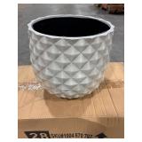 Pineapple Planter 14 qt Resin White (Pack of 4)