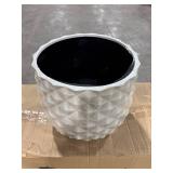 Pineapple Planter 14 qt Resin White (Pack of 4)