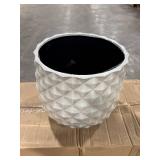 Pineapple Planter 14 qt Resin White (Pack of 4)