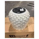Pineapple Planter 14 qt Resin White (Pack of 4)