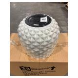 Pineapple Planter 14 qt Resin White (Pack of 4)