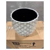 Pineapple Planter 14 qt Resin White (Pack of 4)