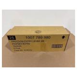 Freedom Matte Black Keyed Entry Lever (Pack of 6)