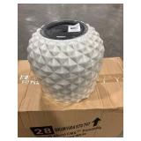 Pineapple Planter 14 qt Resin White (Pack of 4)