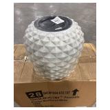 Pineapple Planter 14 qt Resin White (Pack of 4)