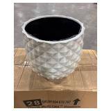 Pineapple Planter 14 qt Resin White (Pack of 4)