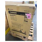 ^HUSKY Heavy Duty 61 in. W x 23 in. D 15-Drawer Matte Gray Mobile Workbench Cabinet with Solid Wood Top- MSRP $998
