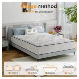 BABO CARE Queen Size Plush Hybrid Gel Memory Foam 10 in. Innerspring Euro Top Support and Motion Isolation Mattress