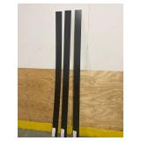 HAMPTON BAY Lot of 3- Avondale/Leyton 90 in. W x 4.5 in. H Toe Kicks in Raven Black