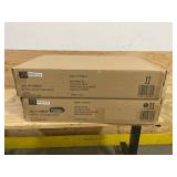 HAMPTON BAY Lot of 2- Avondale 18 in. W x 12 in. D x 30 in. H Ready to Assemble Plywood Shaker Wall Kitchen Cabinets in Raven Black- MSRP $448