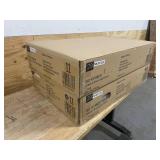 HAMPTON BAY Lot of 2- Avondale 18 in. W x 12 in. D x 30 in. H Ready to Assemble Plywood Shaker Wall Kitchen Cabinets in Raven Black- MSRP $448