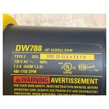 DEWALT 20 in. Variable-Speed Scroll Saw- MSRP $659