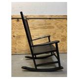 *Black Wood Outdoor Rocking Chair