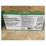 VIGORO Lot of 2- 6 in. x .25 in. x 6 in. Black Plastic Landscape Edging (40-6 in. Pieces/ 20 Linear ft. each for a Total of 40 Linear ft)