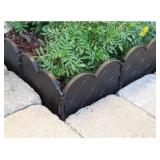 VIGORO Lot of 2- 6 in. x .25 in. x 6 in. Black Plastic Landscape Edging (40-6 in. Pieces/ 20 Linear ft. Each for a Total of 40 Linear ft.)