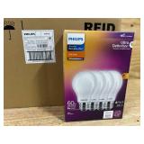 Philips Ultra Definition A19 E26 (Medium) LED Bulb Soft White 60 Watt Equivalence 4 pk (lot of 12)