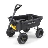 ^Gorilla Carts Poly Dump Cart 1200 lb. cap. Msrp $219.99