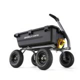 ^Gorilla Carts Poly Dump Cart 1200 lb. cap. Msrp $219.99