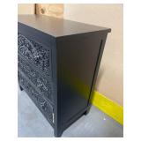 BAXTON STUDIO Yelena Black 3-Drawer Storage Cabinet (DAMAGED)