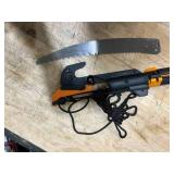 *PowerLever 1-1/8 in. Cut Capacity Steel Saw Blade 15 in. Fiberglass Pole 14 ft. Tree Pruner Msrp $59.99