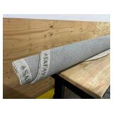 Harvest 6 ft. x 6 ft. Silver/Ivory Distressed Solid Color Round Area Rug