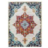 Aurora 6 ft. x 9 ft. Multi Medallion Area Rug